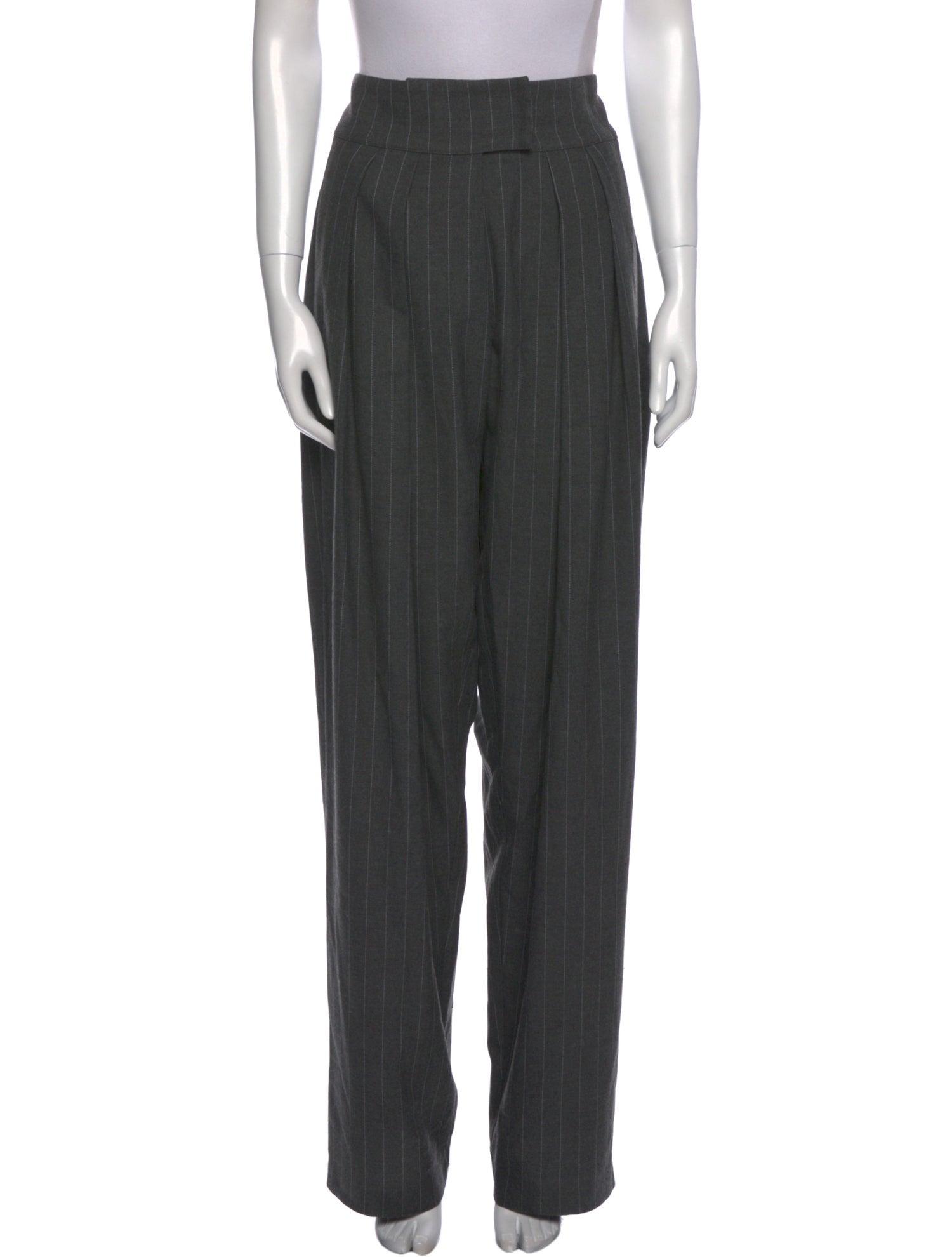 Ronny Kobo Striped Straight Leg Pants