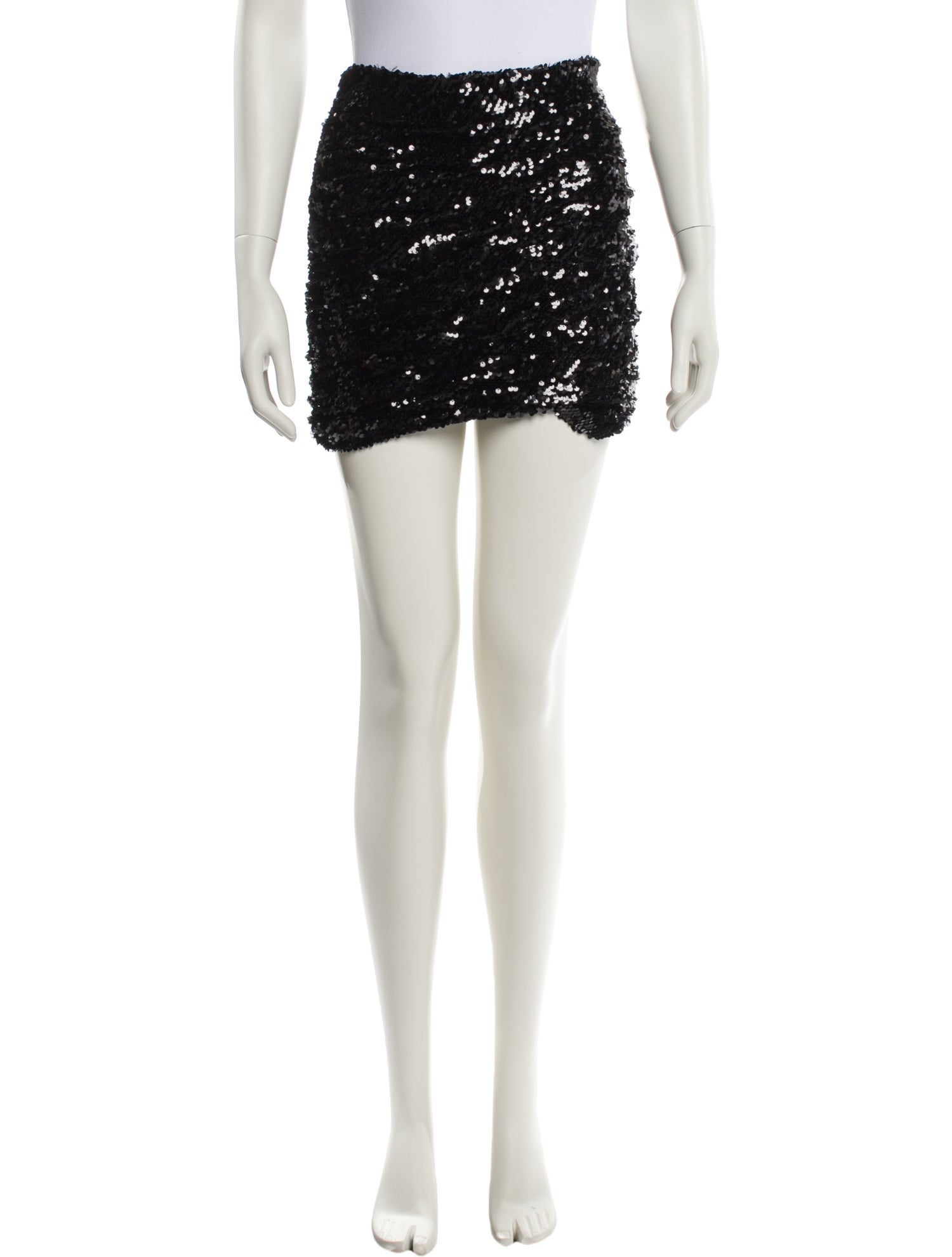 Ronny Kobo Sequin Embellishments Mini Skirt