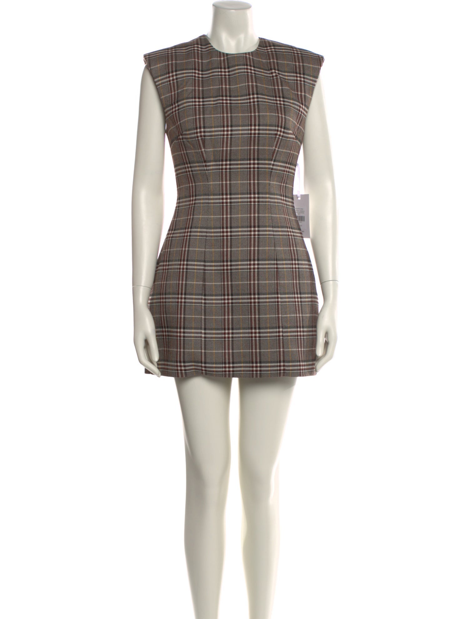 Ronny Kobo Plaid Print Mini Dress w/ Tags