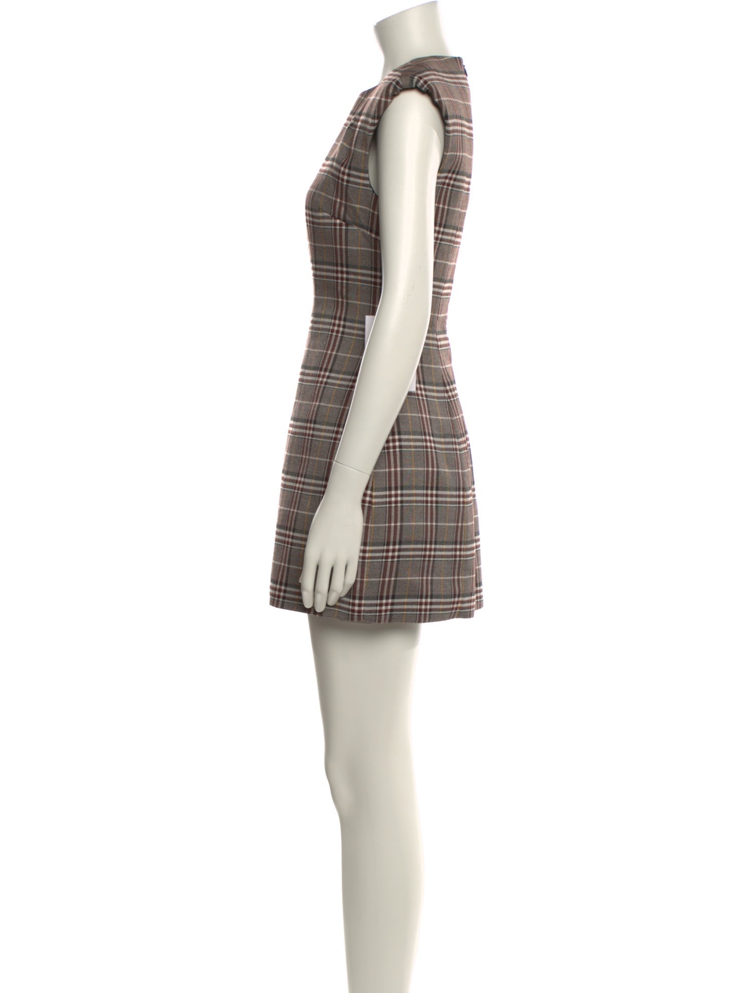 Ronny Kobo Plaid Print Mini Dress w/ Tags