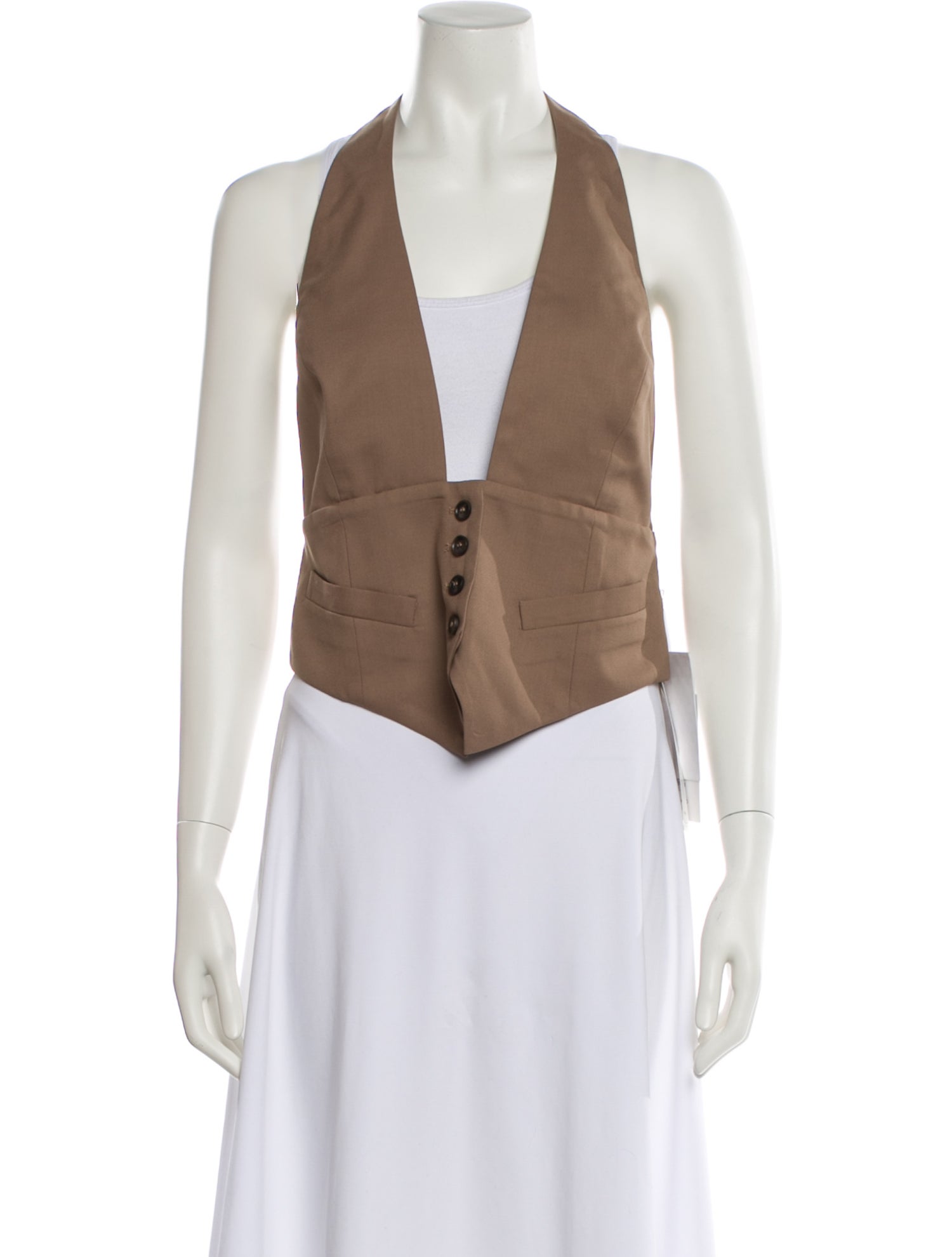 Ronny Kobo Colorblock Pattern Vest w/ Tags