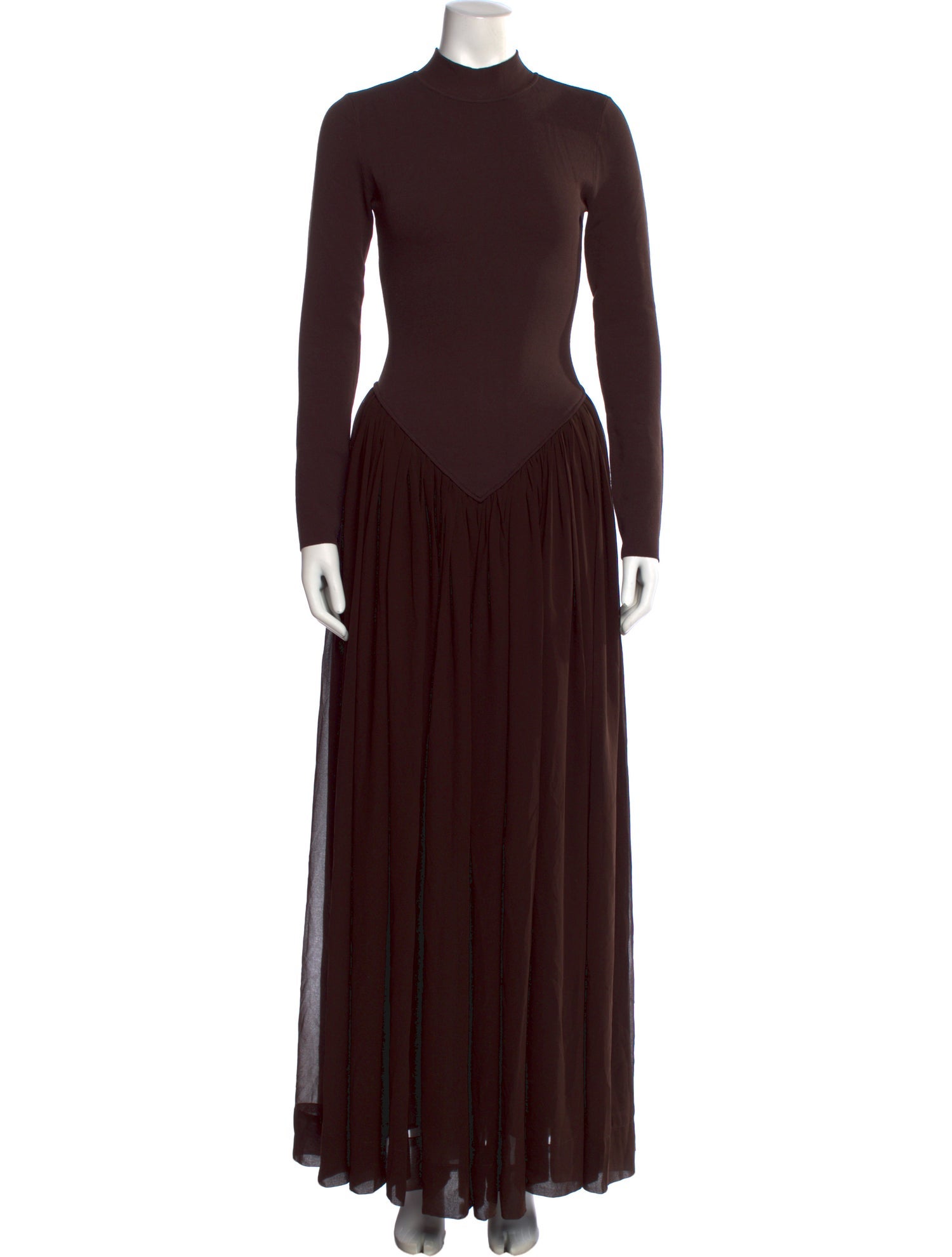 Ronny Kobo Mock Neck Long Dress