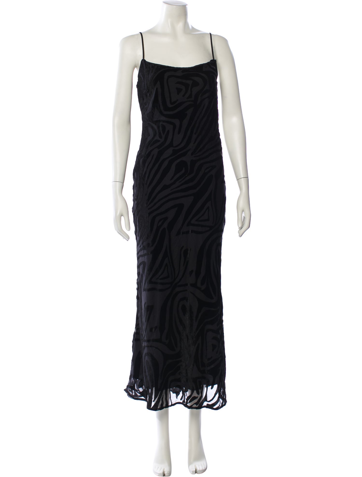 Ronny Kobo Square Neckline Long Dress