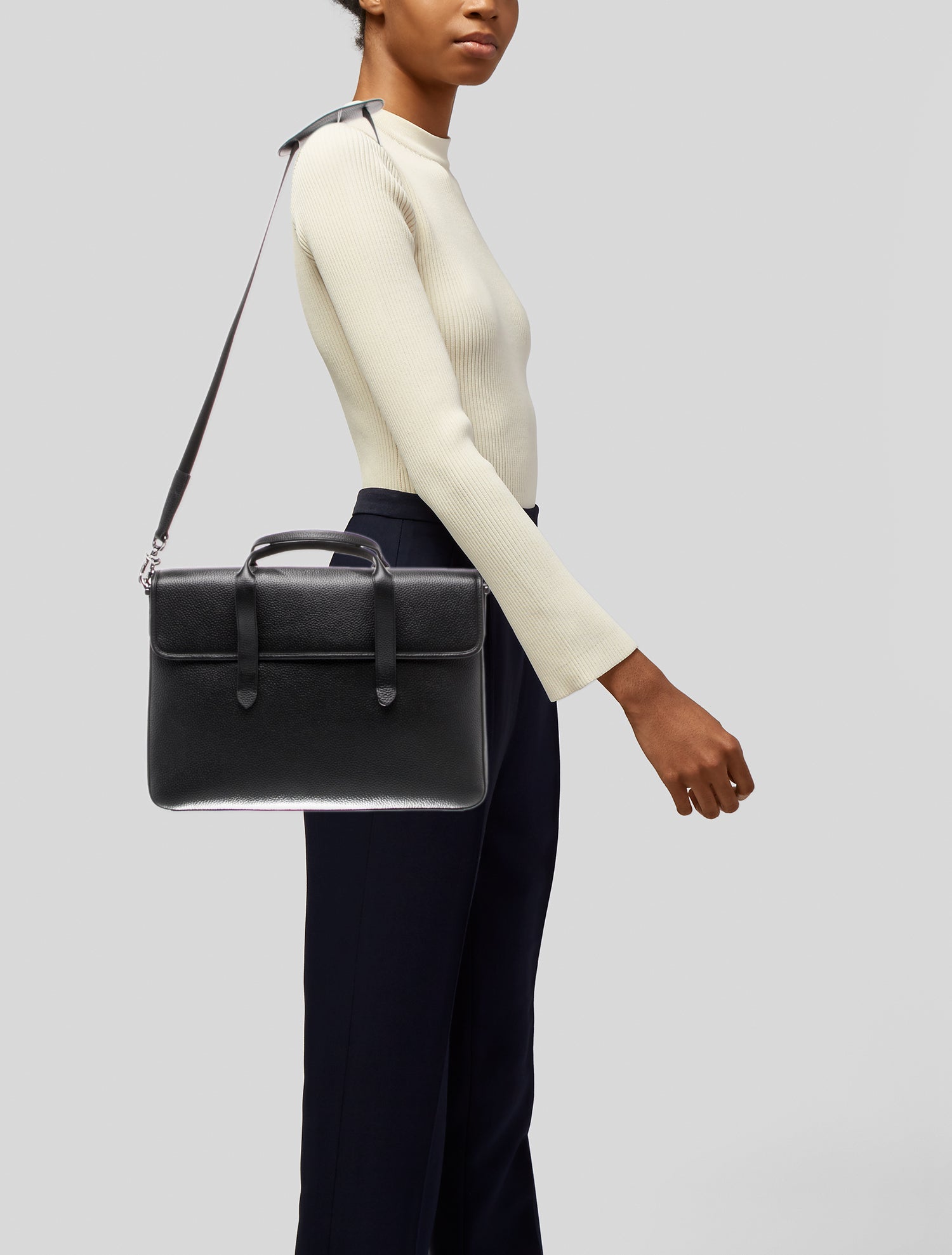 ROYCE New York Leather Top Handle Bag