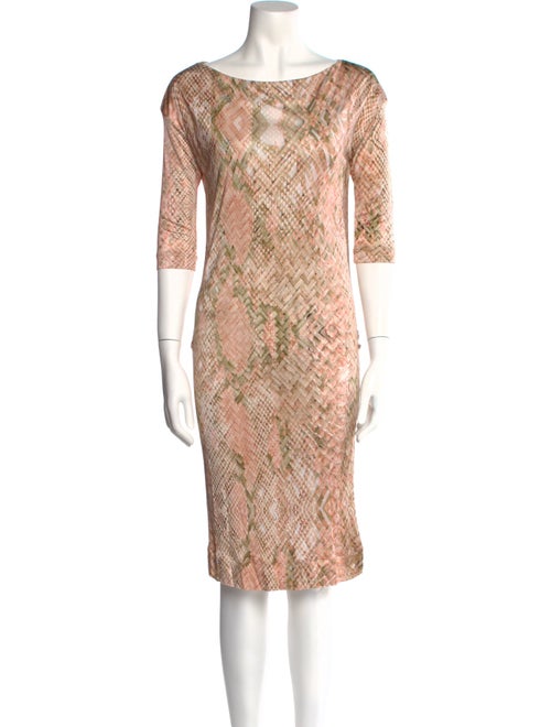 Class Roberto Cavalli Patterned Knee-Length Dress