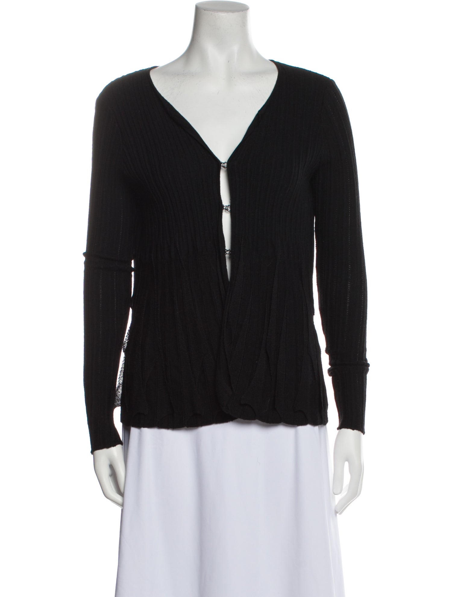 Class Roberto Cavalli Virgin Wool V-Neck Sweater