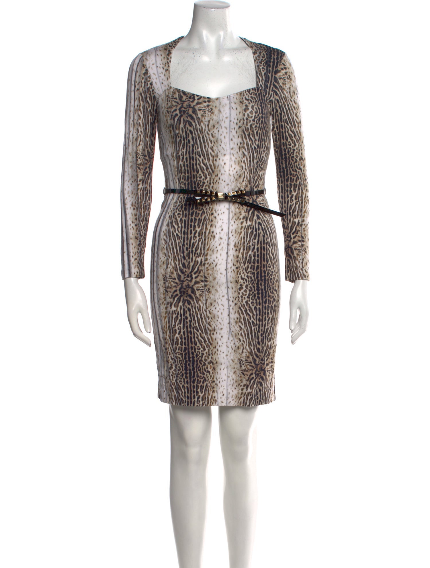 Class Roberto Cavalli Animal Print Knee-Length Dress