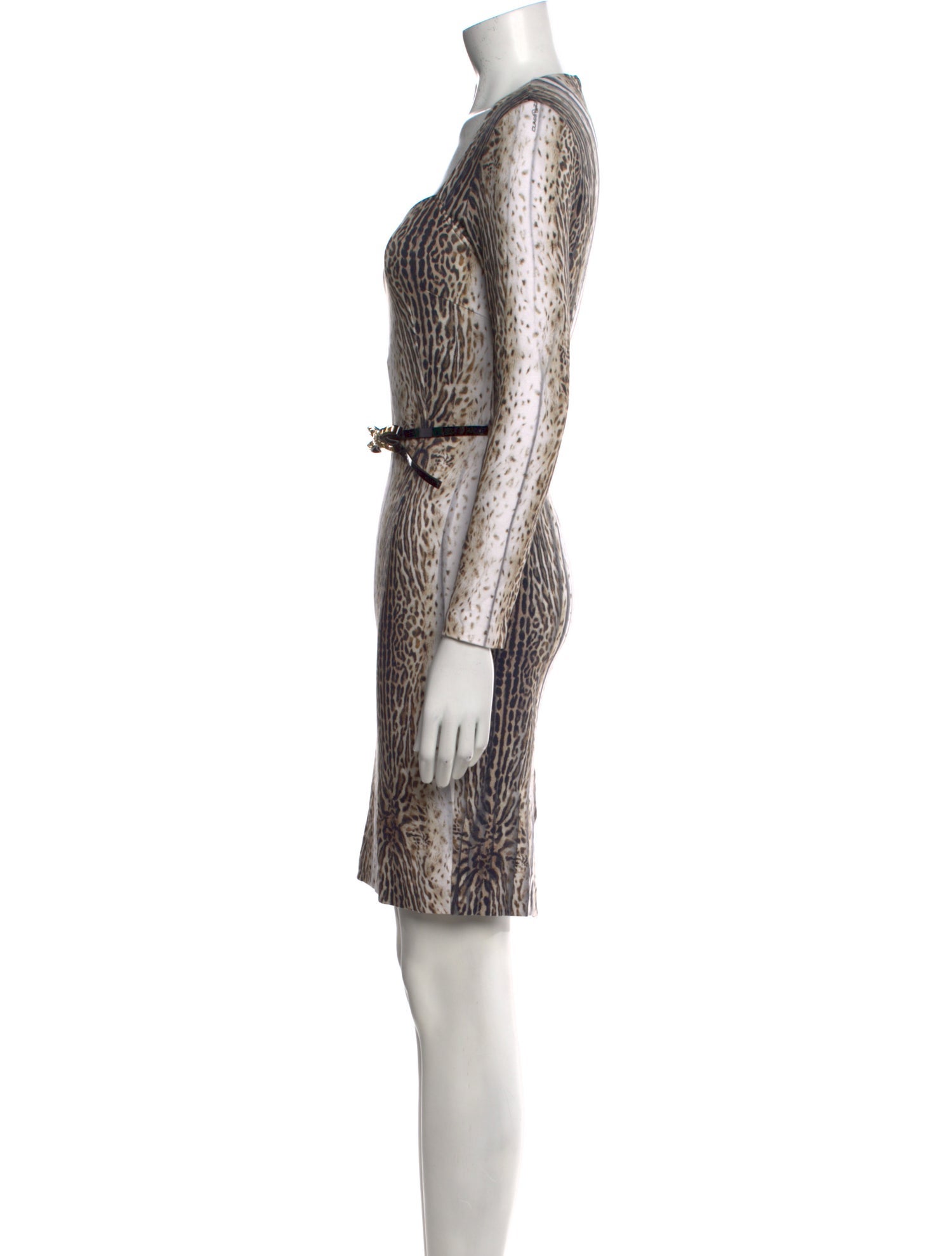 Class Roberto Cavalli Animal Print Knee-Length Dress