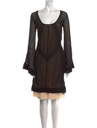 Class Roberto Cavalli Scoop Neck Knee-Length Dress w/ Tags