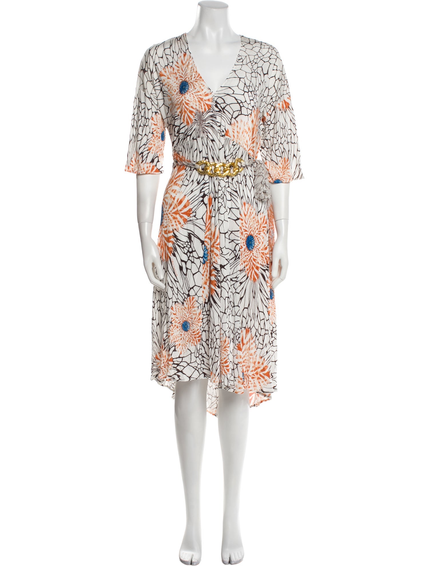 Class Roberto Cavalli Printed Midi Length Dress