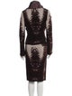 Class Roberto Cavalli Virgin Wool Printed Skirt Suit