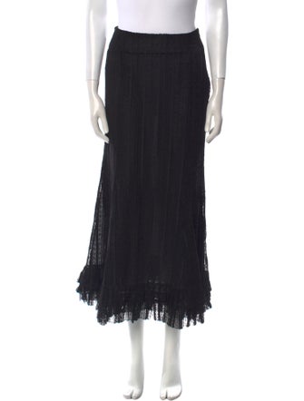 Class Roberto Cavalli Ruffle Embellishment Midi Length Skirt