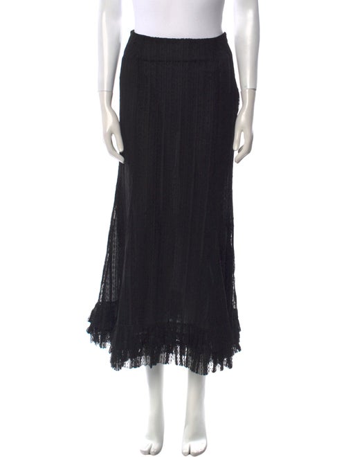Class Roberto Cavalli Ruffle Embellishment Midi Length Skirt