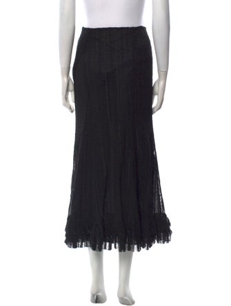 Class Roberto Cavalli Ruffle Embellishment Midi Length Skirt