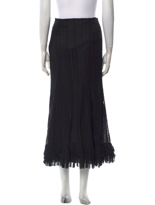 Class Roberto Cavalli Ruffle Embellishment Midi Length Skirt