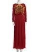 Class Roberto Cavalli Bateau Neckline Long Dress