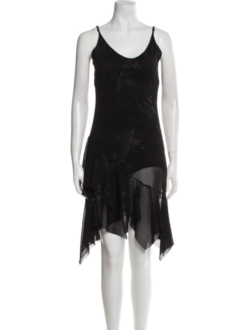 Class Roberto Cavalli Scoop Neck Midi Length Dress