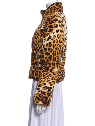 Class Roberto Cavalli Animal Print Faux Fur Jacket