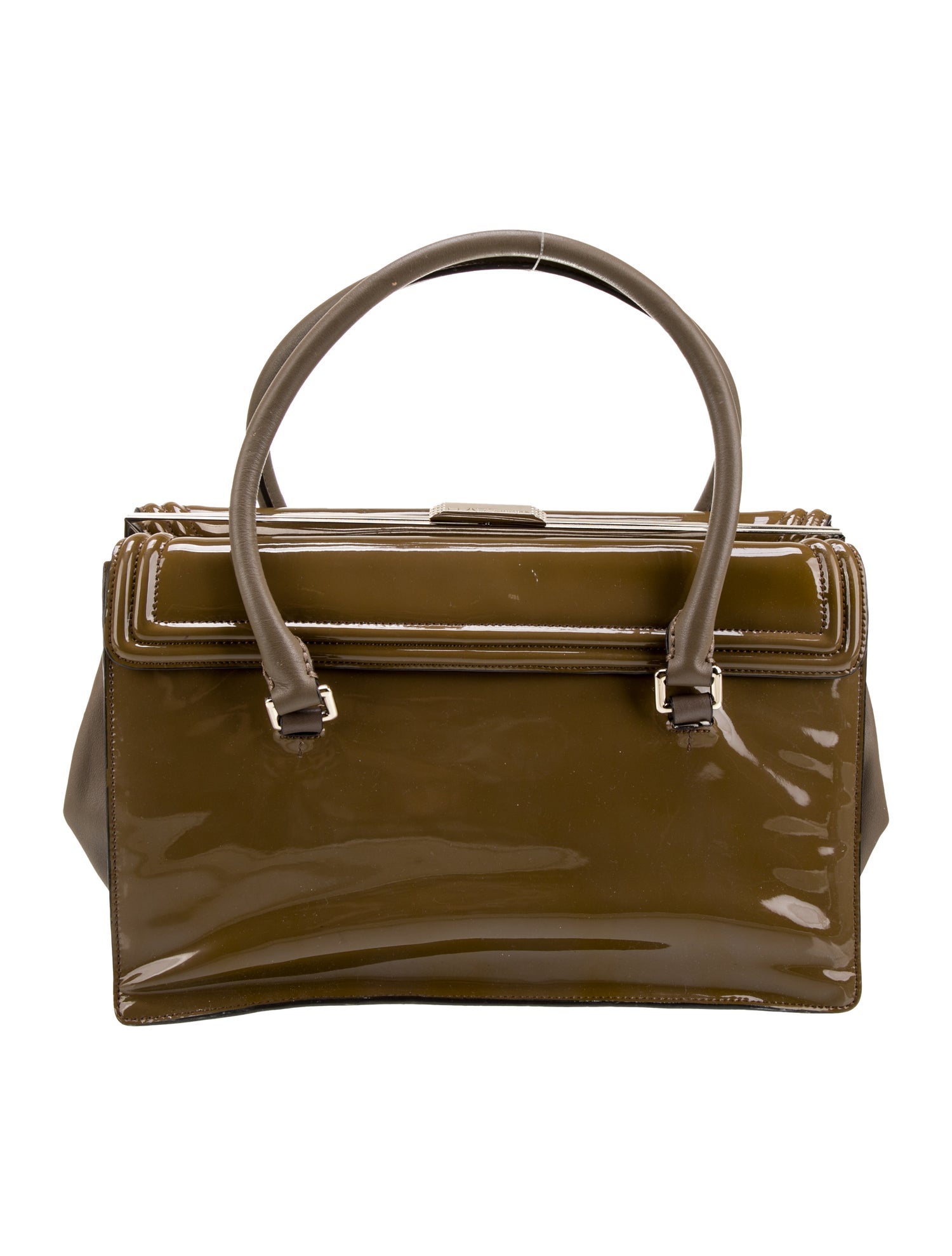 Class Roberto Cavalli Patent Leather Top Handle Bag