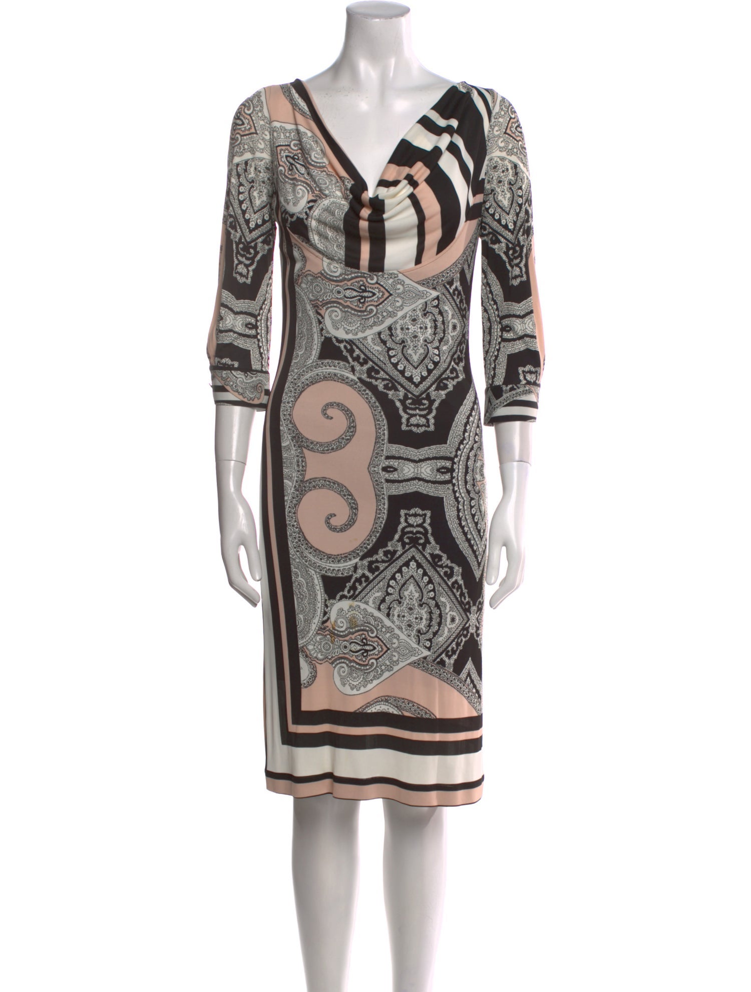 Class Roberto Cavalli Paisley Print Knee-Length Dress