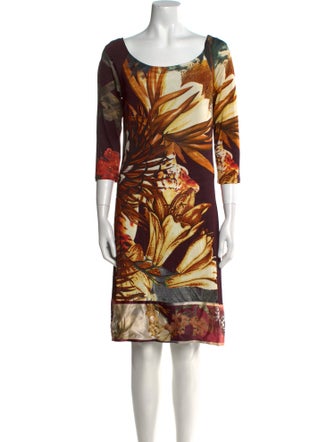 Class Roberto Cavalli Printed Knee-Length Dress