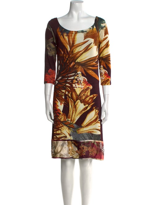 Class Roberto Cavalli Printed Knee-Length Dress
