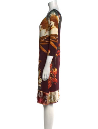 Class Roberto Cavalli Printed Knee-Length Dress