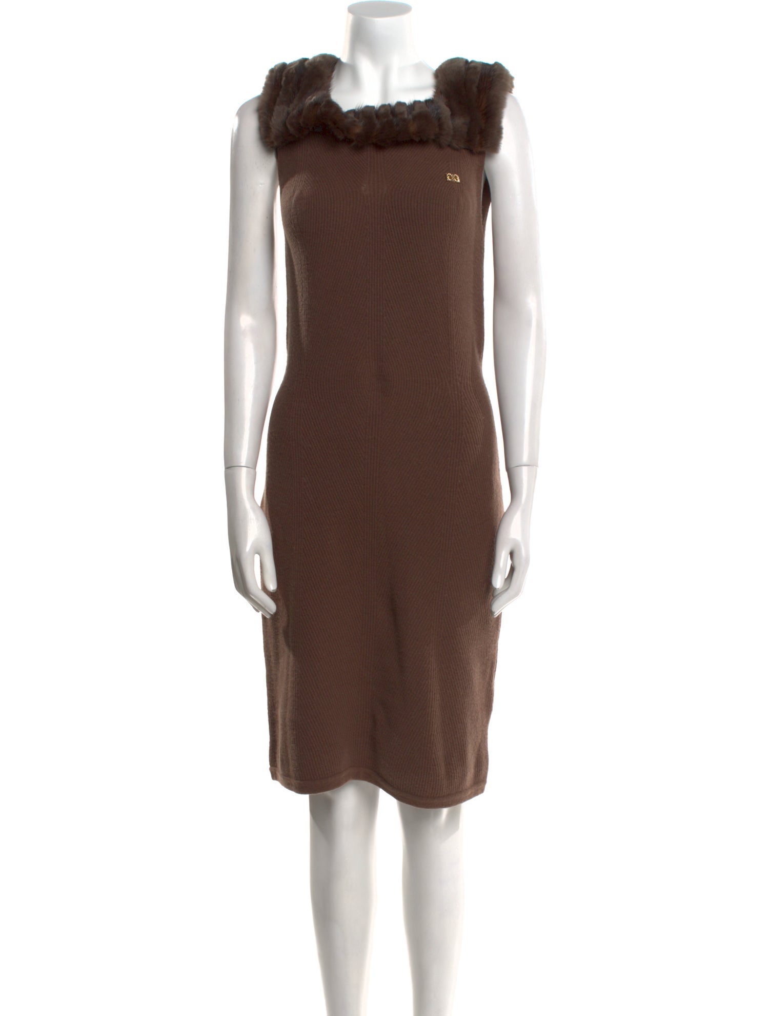 Class Roberto Cavalli Square Neckline Knee-Length Dress