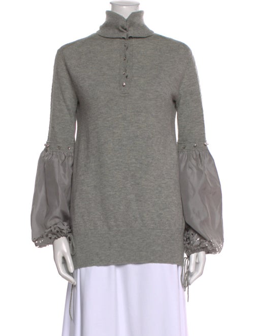 Class Roberto Cavalli Wool Mock Neck Sweater