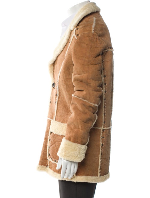 Class Roberto Cavalli Shearling Colorblock Pattern Jacket