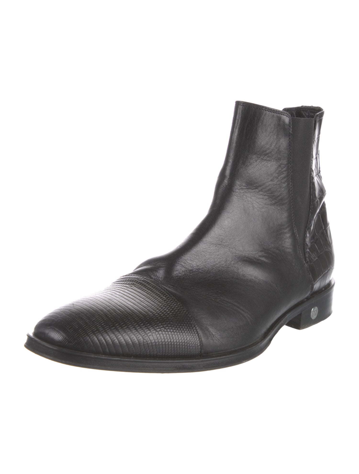 Class Roberto Cavalli Leather Chelsea Boots