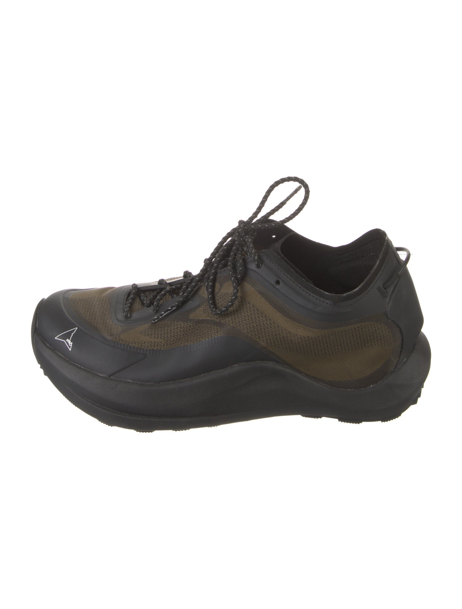 ROA Canvas Colorblock Pattern Chunky Sneakers