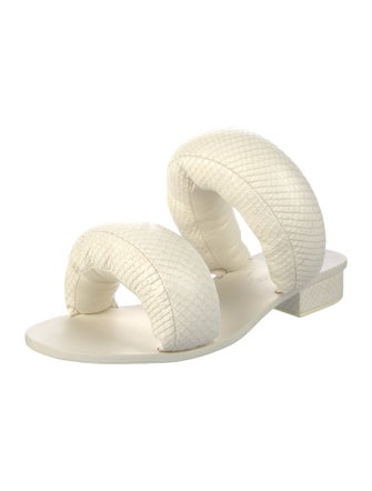 ROOM x Cult Gaia Leather Animal Print Slides