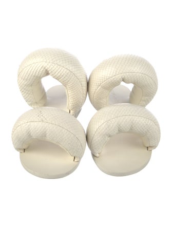 ROOM x Cult Gaia Leather Animal Print Slides