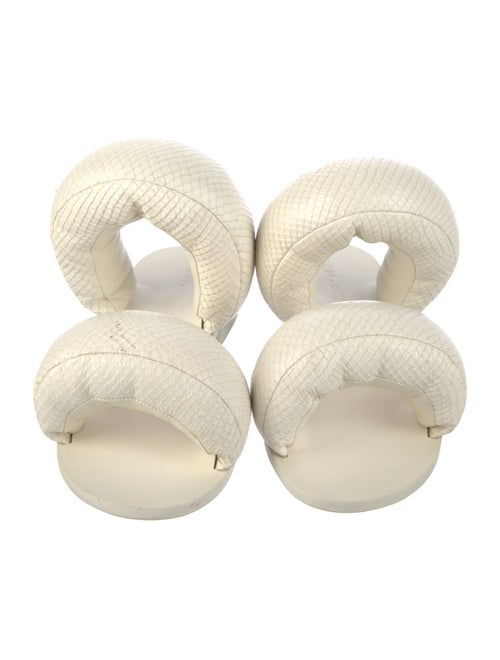 ROOM x Cult Gaia Leather Animal Print Slides