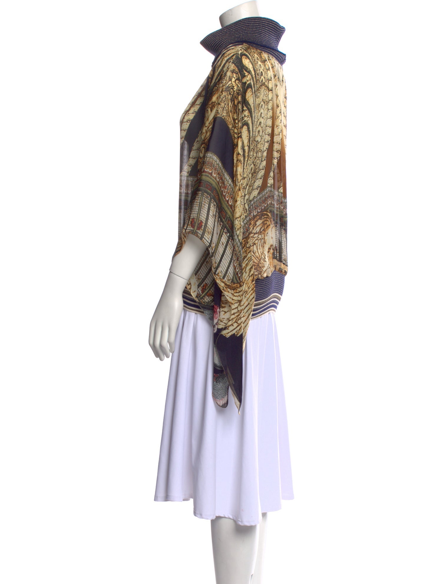 Roberto Cavalli Class Silk Printed Tunic