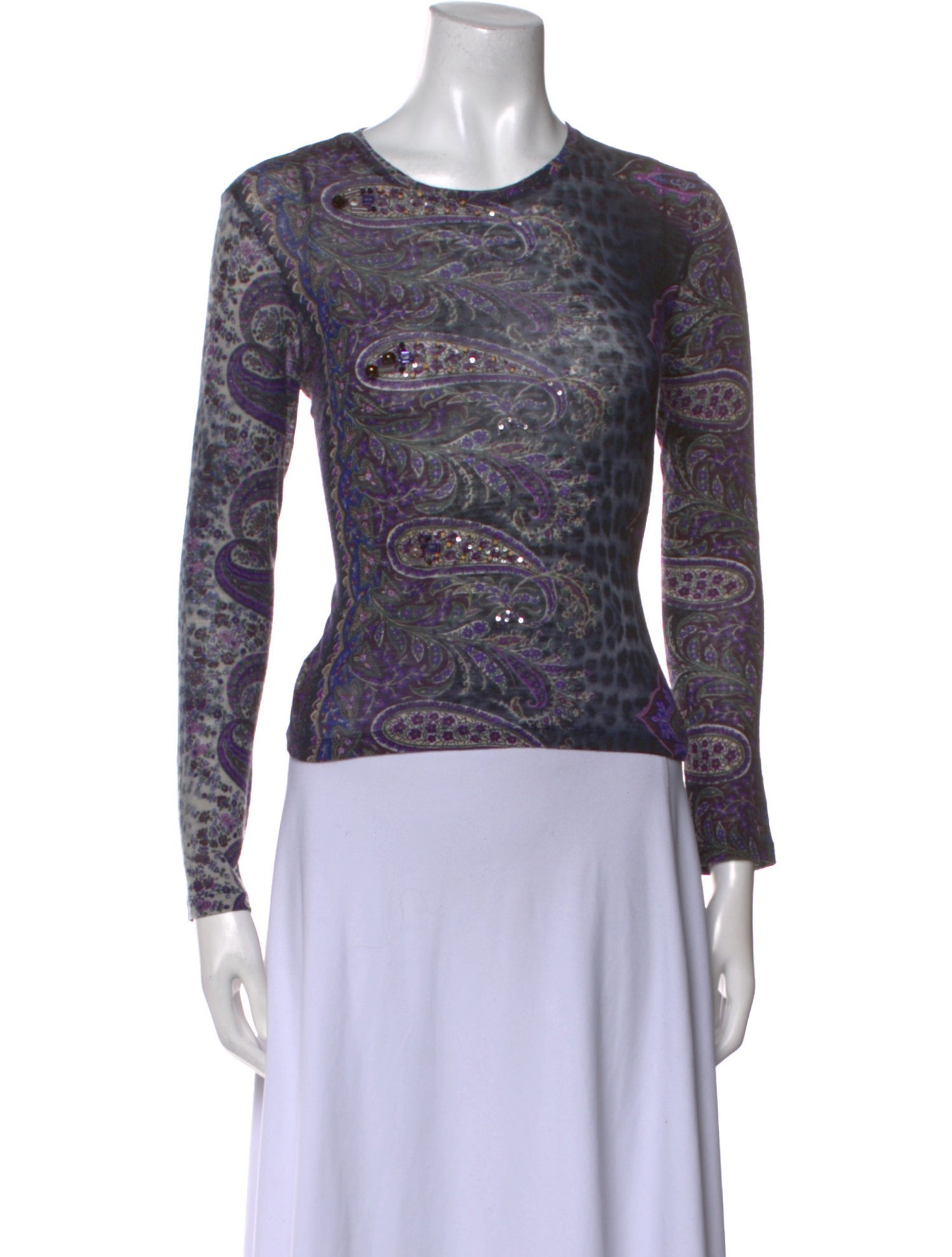 Roberto Cavalli Class 2000's Paisley Print Top