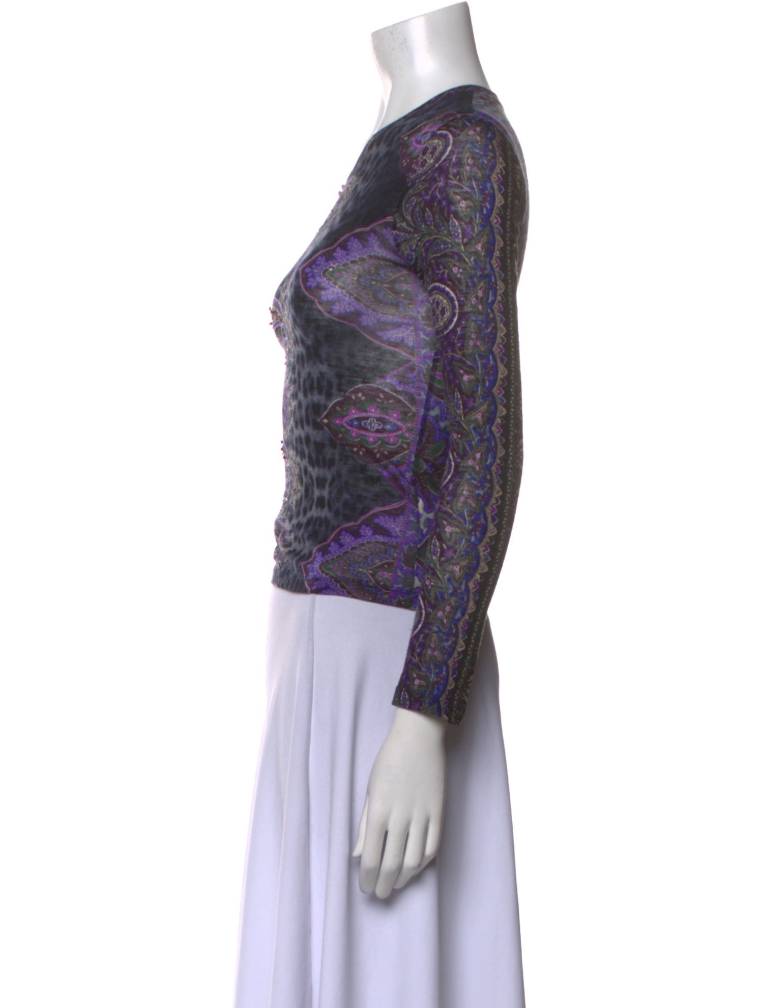 Roberto Cavalli Class 2000's Paisley Print Top