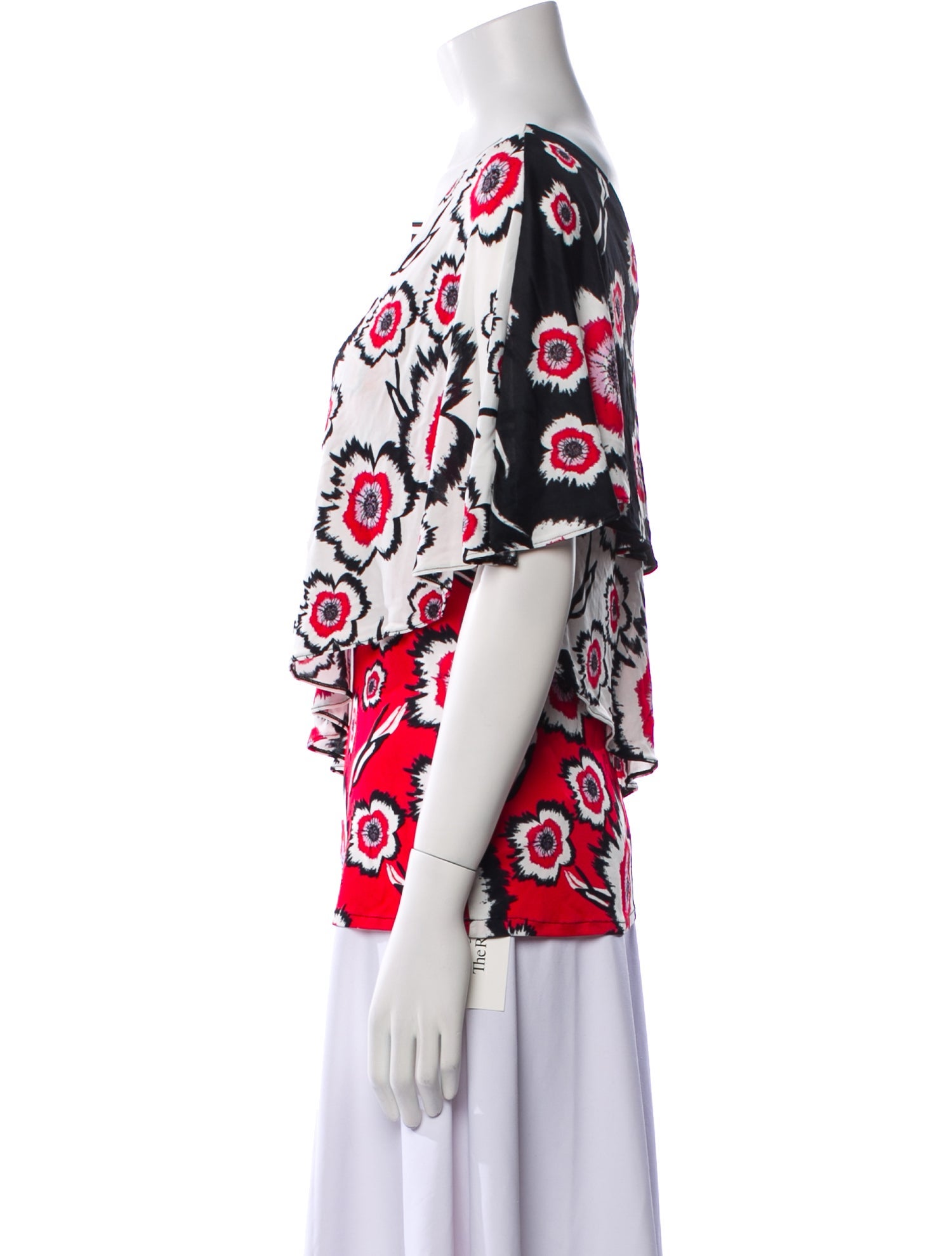 Roberto Cavalli Class Printed V-Neck Blouse