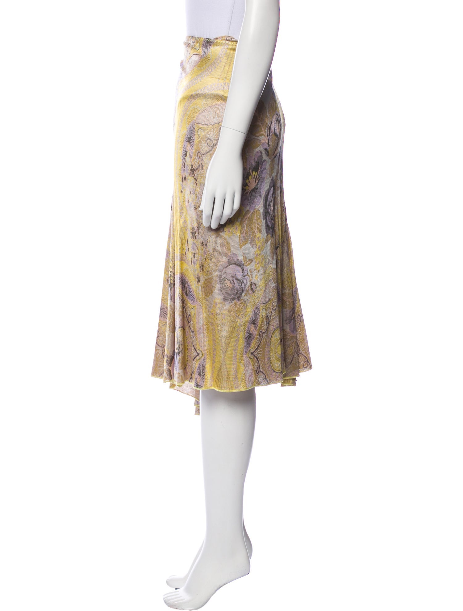 Roberto Cavalli Class Printed Midi Length Skirt