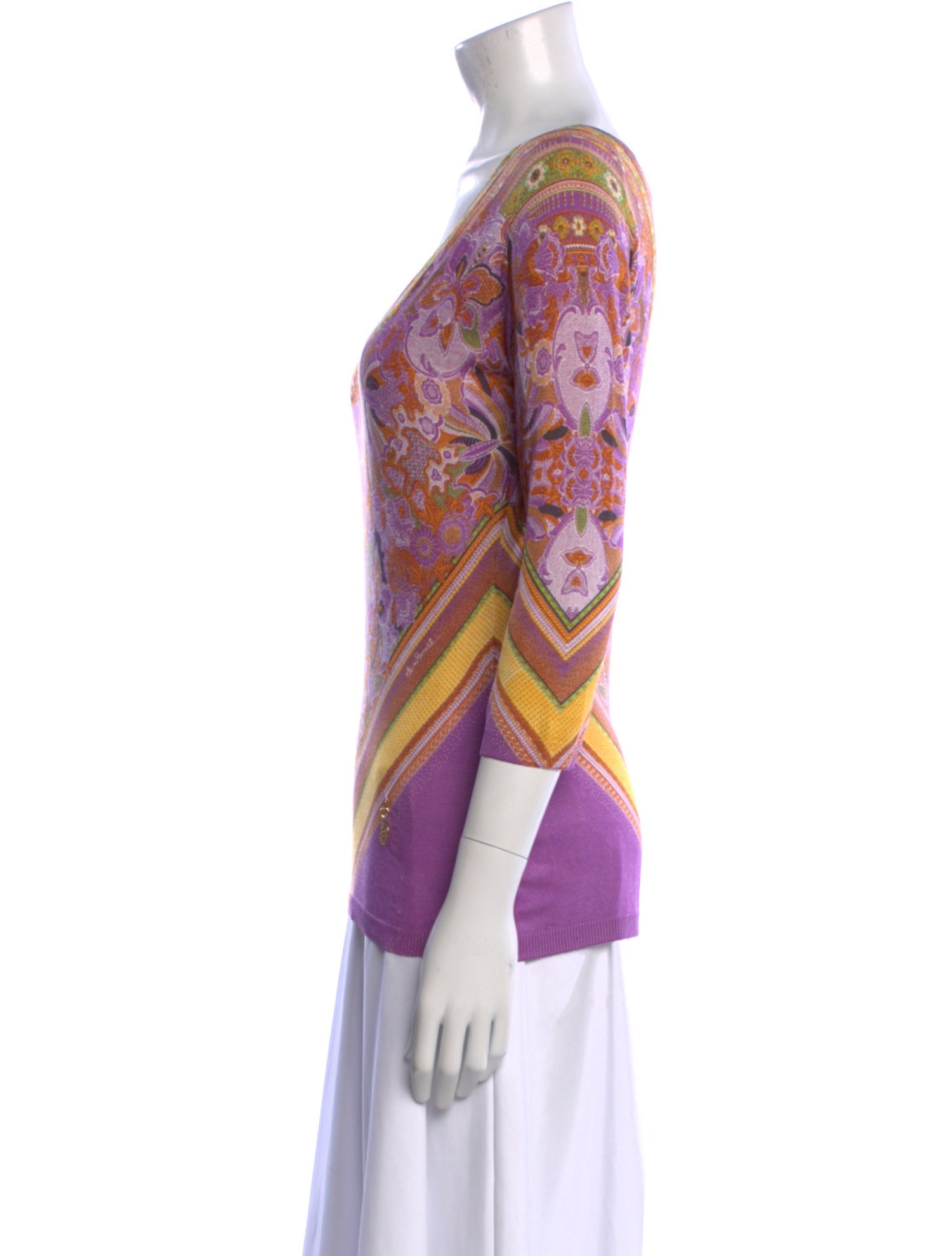 Roberto Cavalli Class Silk Paisley Print Tunic