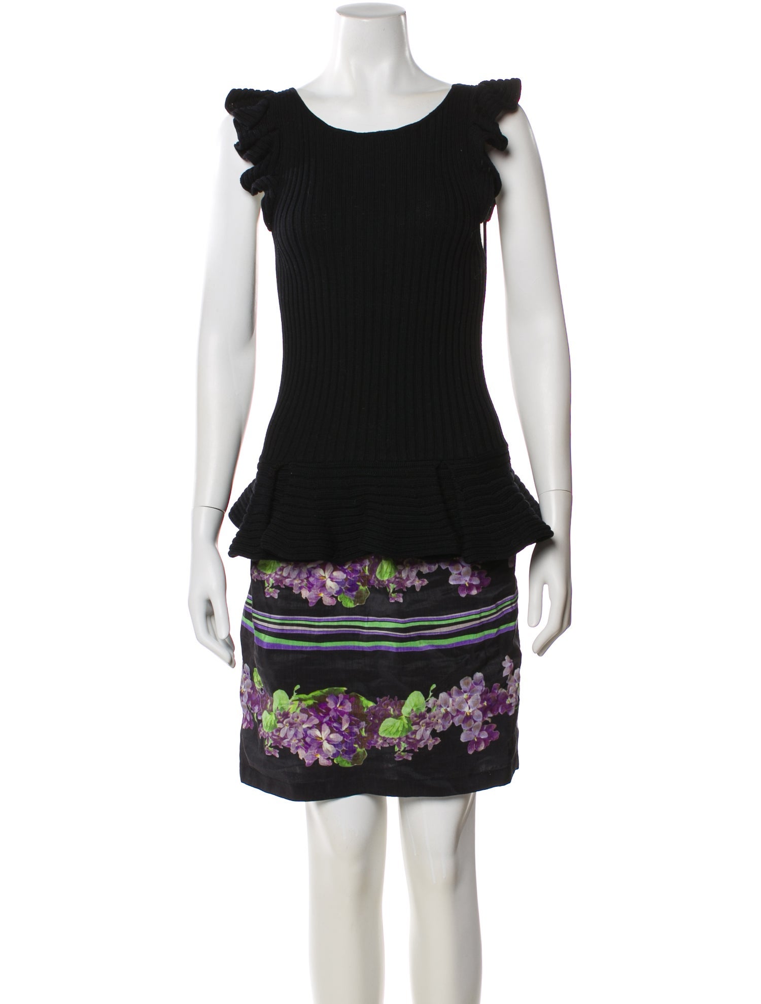 Roberto Cavalli Class Graphic Print Knee-Length Dress