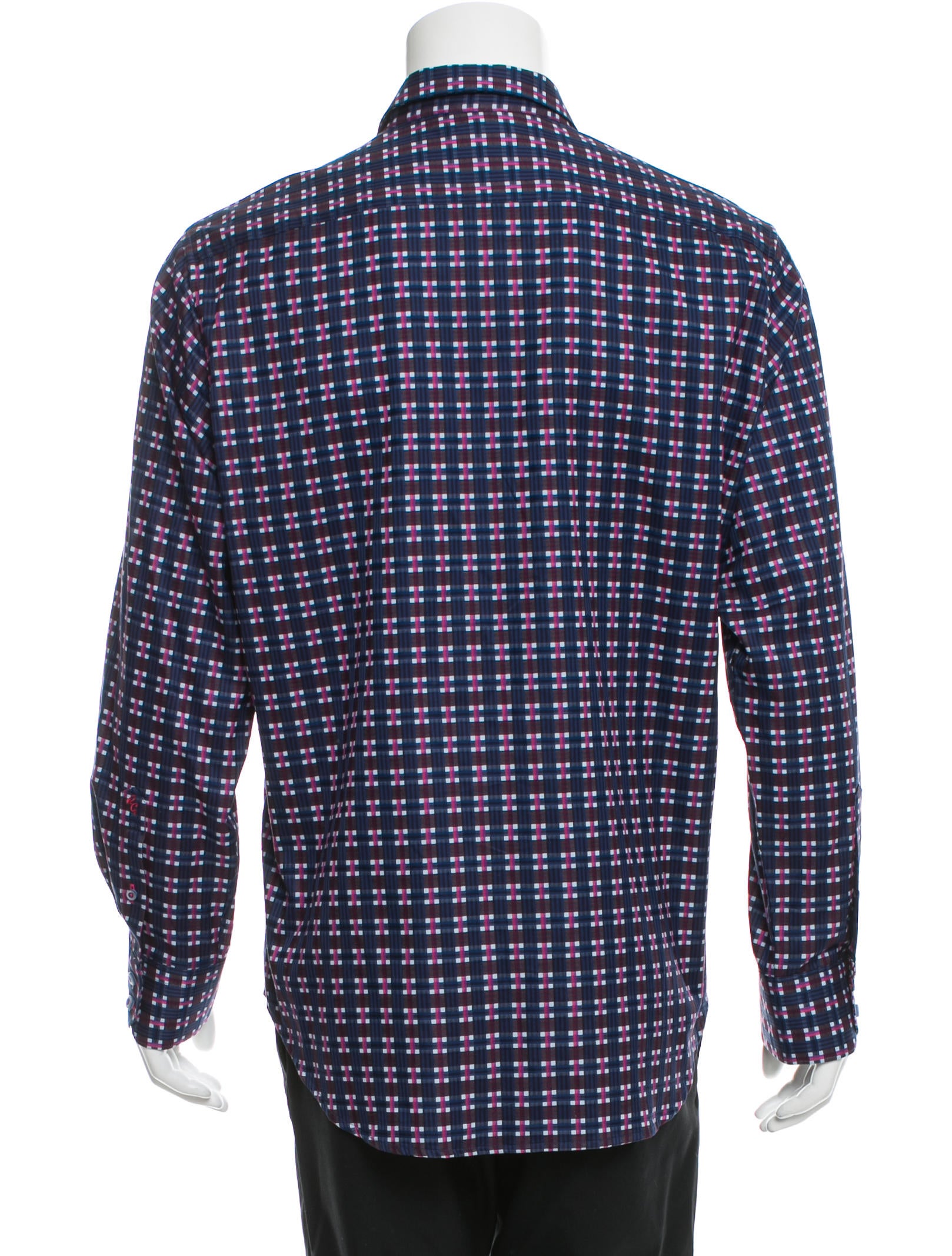 Robert Graham Plaid Jacquard Shirt w/ Tags Clothing WROBG20997 The RealReal