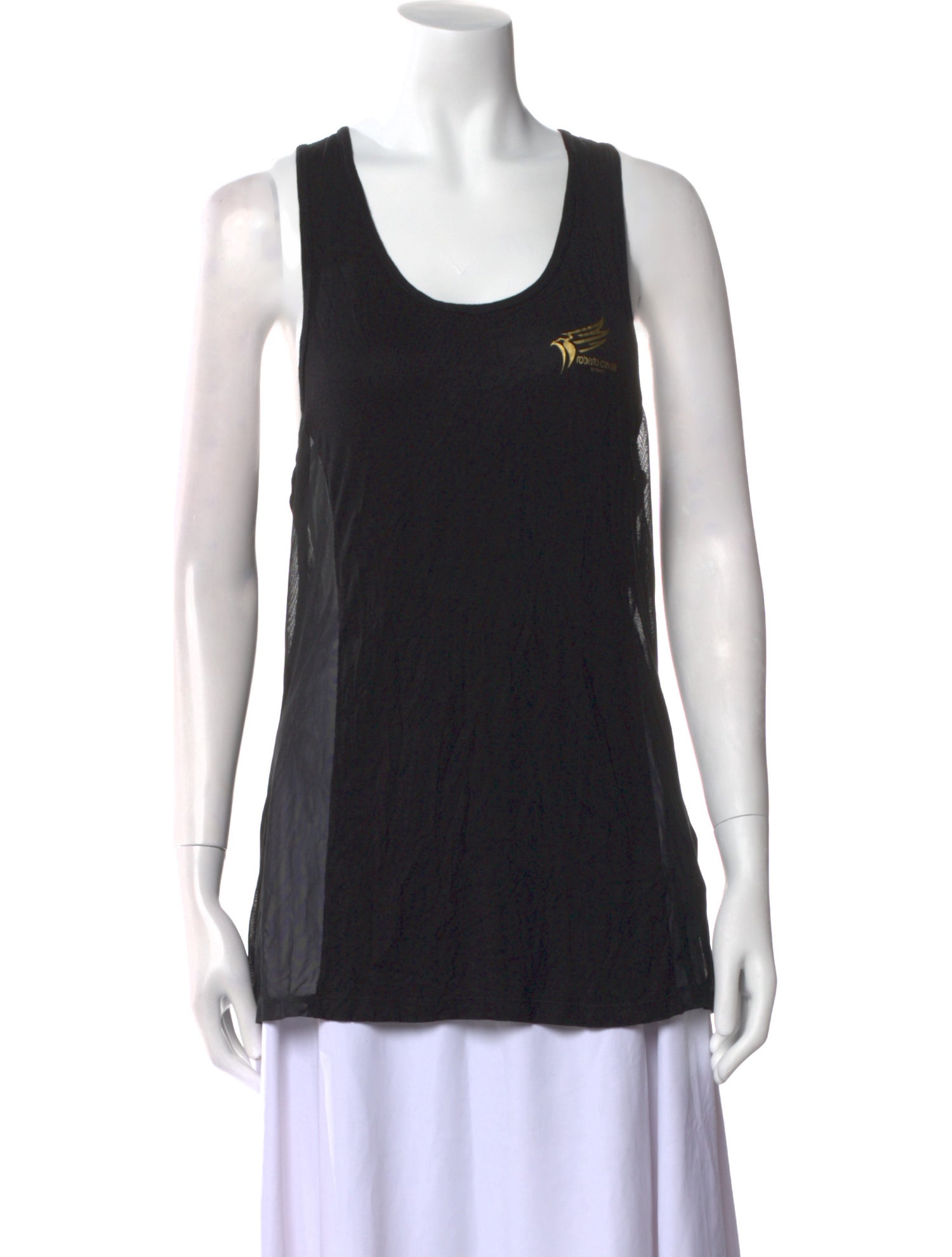 Roberto Cavalli Sport Scoop Neck Sleeveless Top