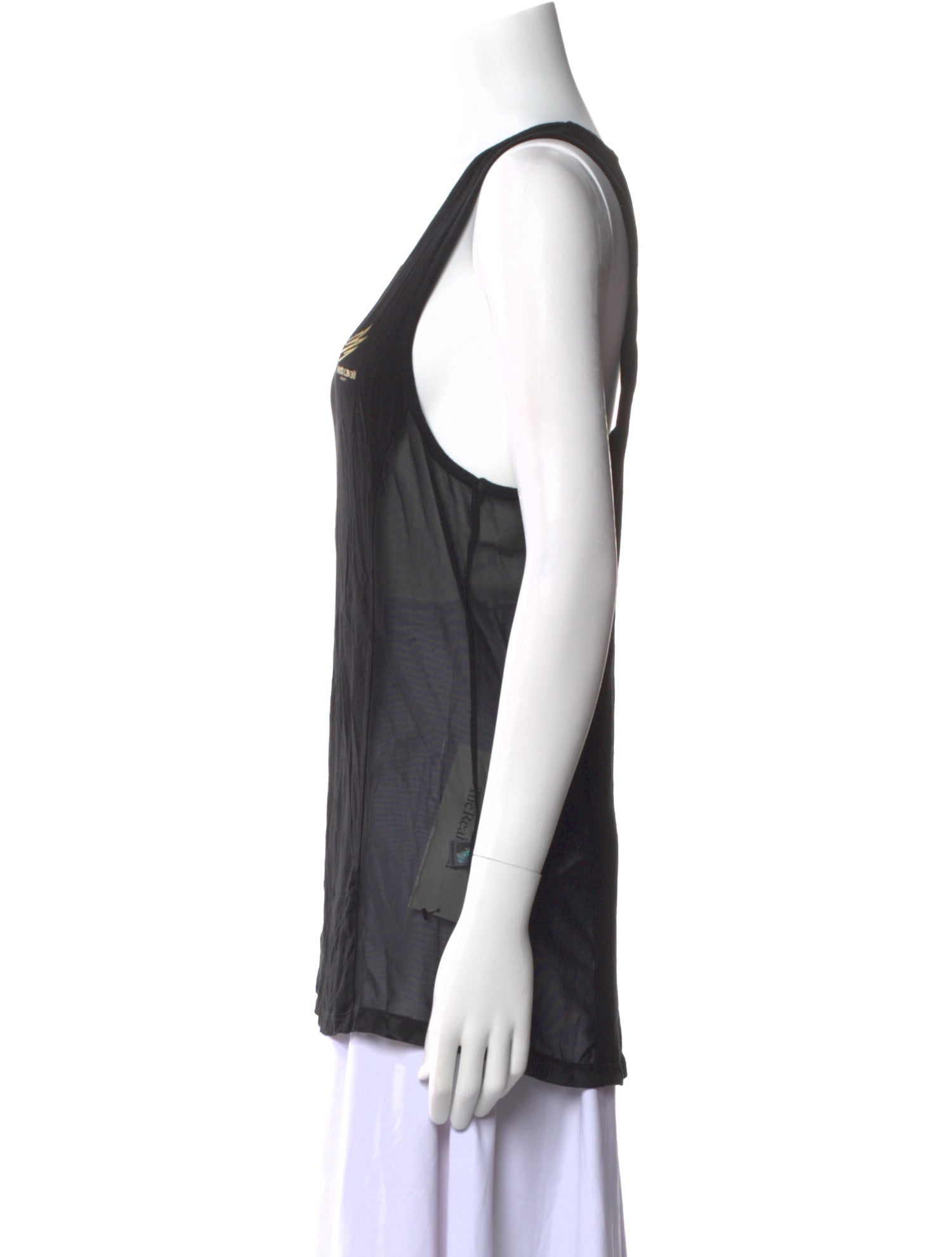 Roberto Cavalli Sport Scoop Neck Sleeveless Top