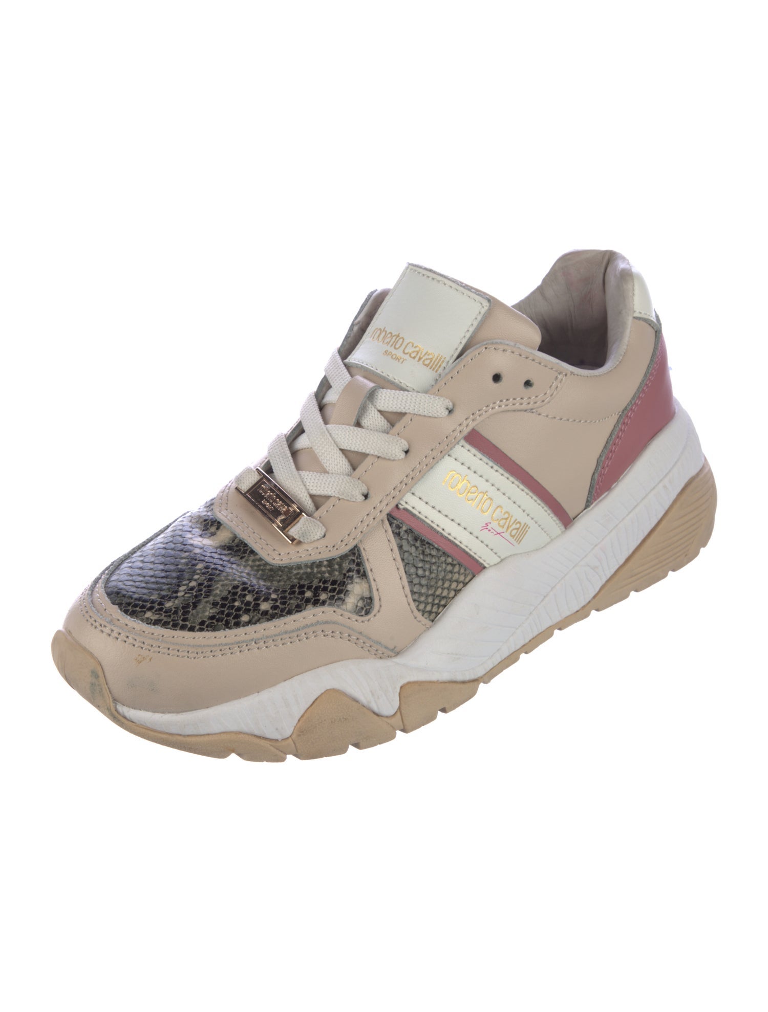 Roberto Cavalli Sport Leather Sneakers