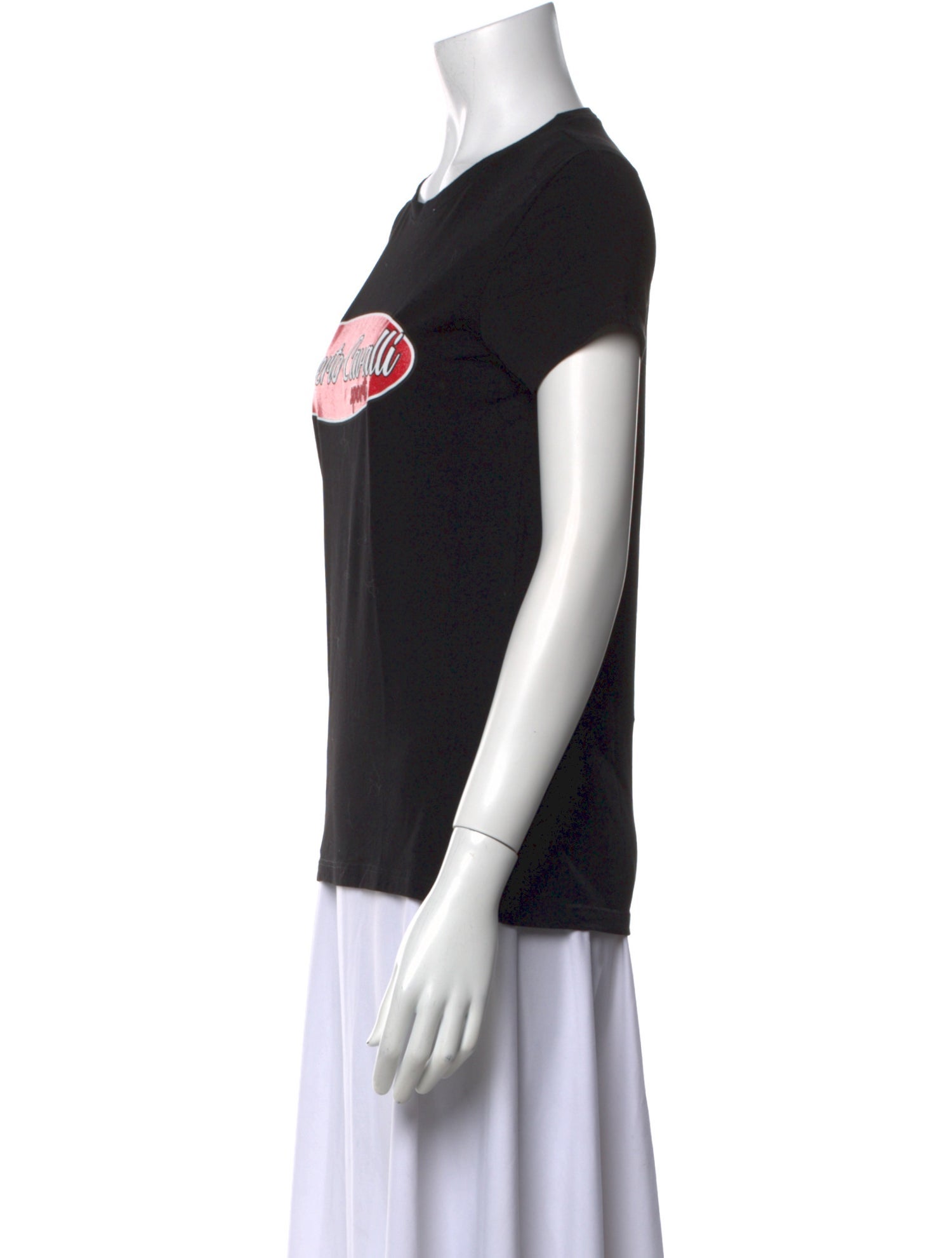 Roberto Cavalli Sport Graphic Print Crew Neck T-Shirt