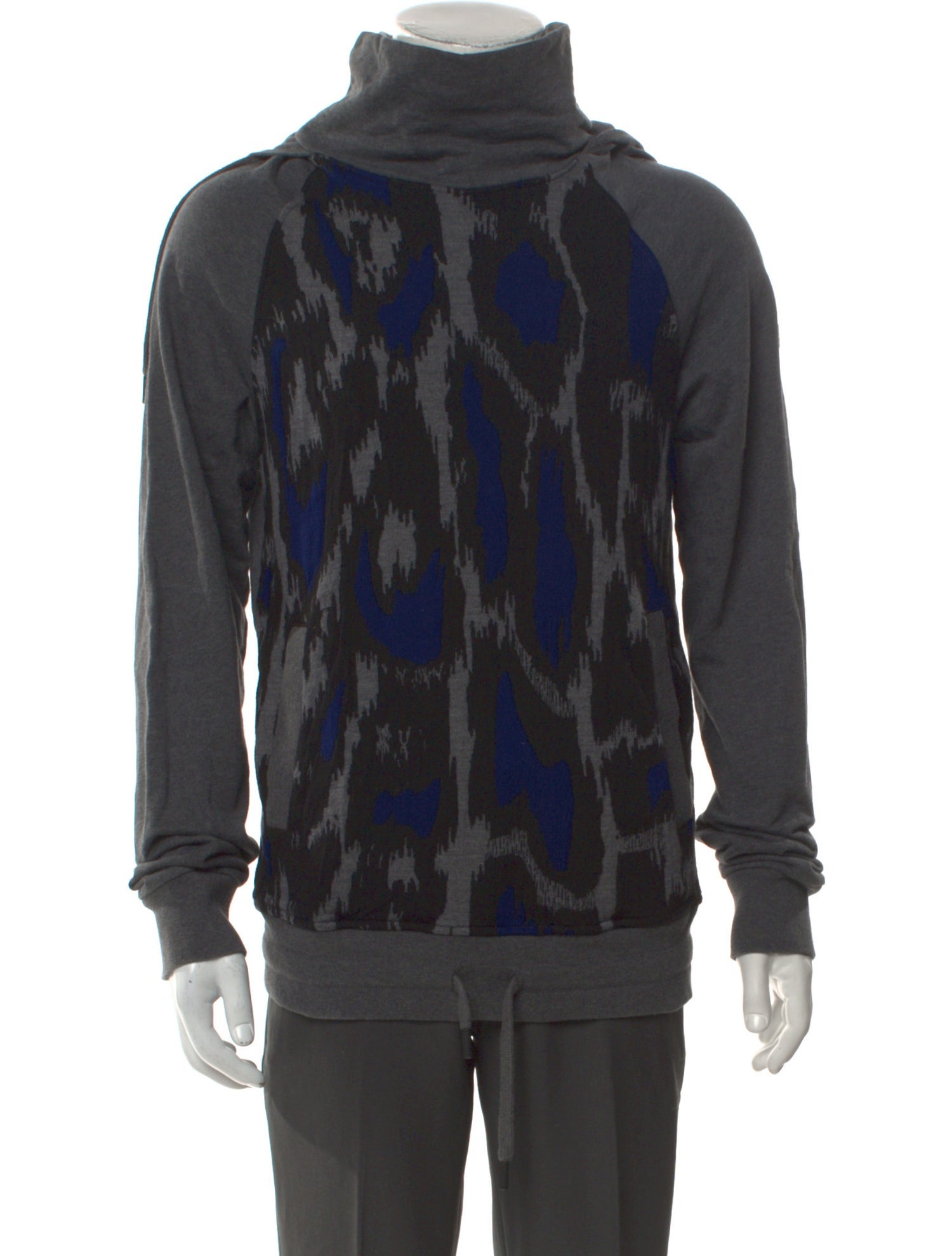 Roberto Cavalli Sport Printed Cowl Neck Hoodie