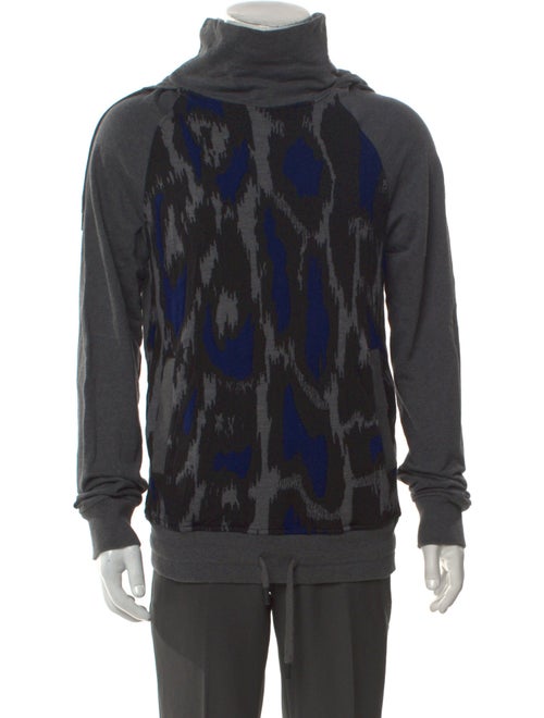 Roberto Cavalli Sport Printed Cowl Neck Hoodie