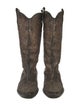 Roberto Cavalli Angels Leather Crystal Embellishments Western Boots